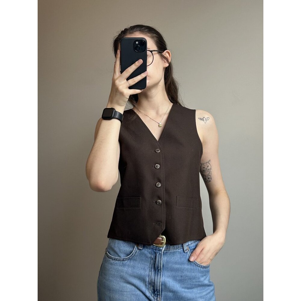 5 Button Brown Vest